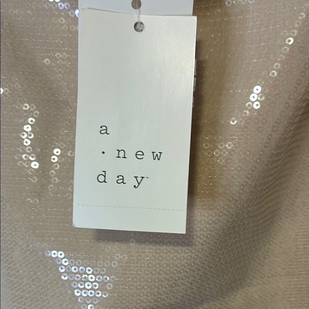 A New Day Cream Sequin A-Line Skirt - Picture 2 of 5